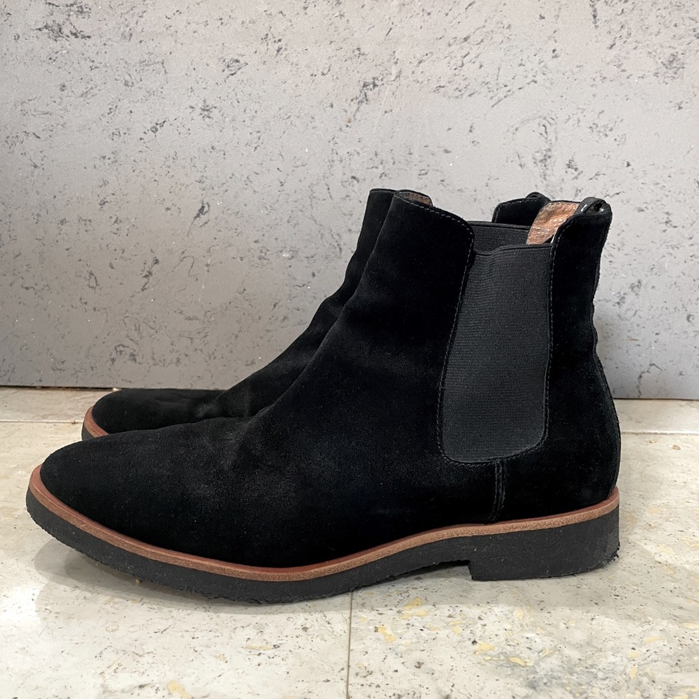 New Republic Black Suede Chelsea Boots
